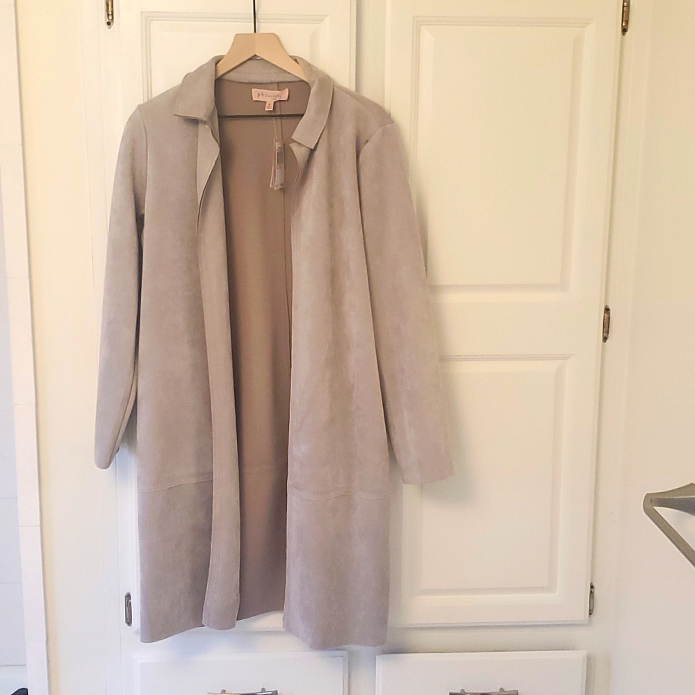 Philosophy Republic Clothing Faux Leather Overcoat